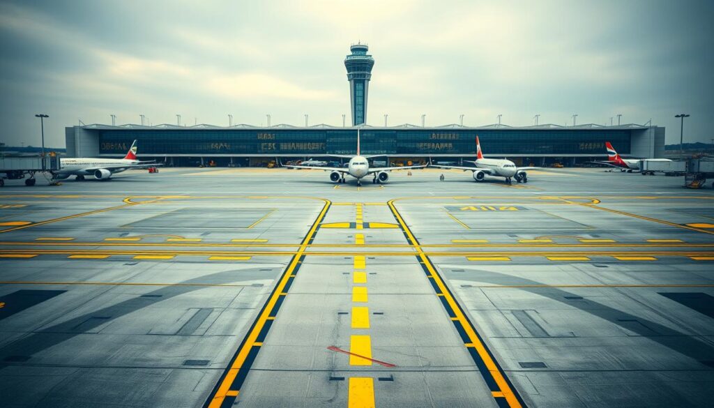 Como otimizar a sinalização de pistas e pátios em aeroportos