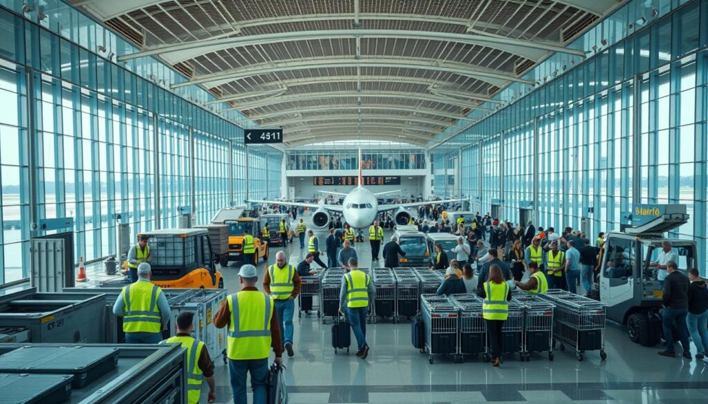 logística aeroportuária