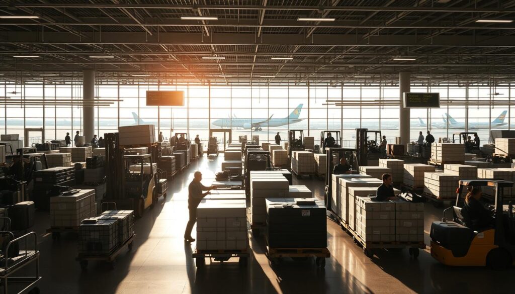 Desafios na movimentação de cargas e bagagens em aeroportos